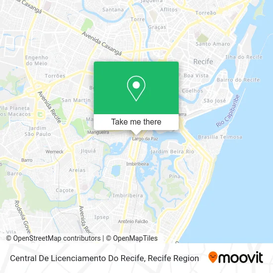 Central De Licenciamento Do Recife map