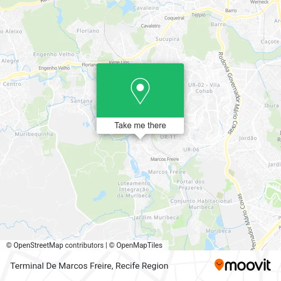 Terminal De Marcos Freire map