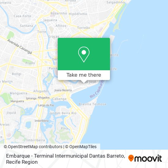 Mapa Embarque - Terminal Intermunicipal Dantas Barreto