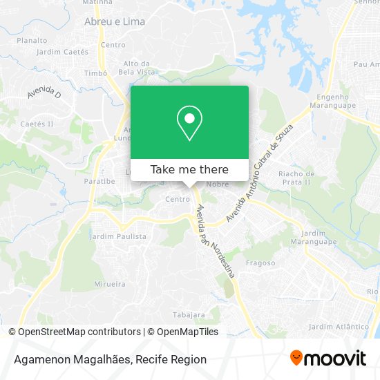 Agamenon Magalhães map