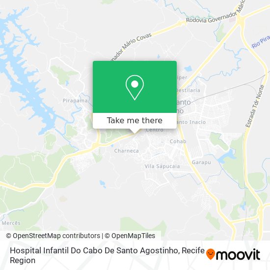 Hospital Infantil Do Cabo De Santo Agostinho map