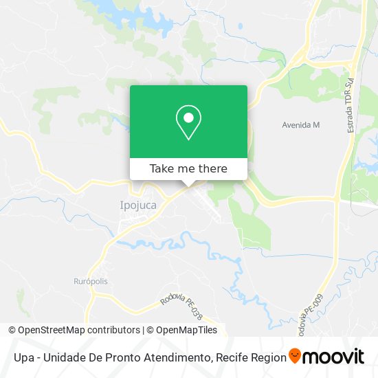 Upa - Unidade De Pronto Atendimento map