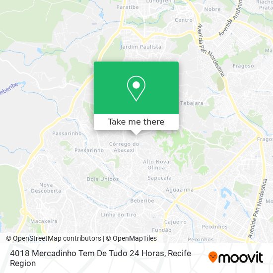 4018 Mercadinho Tem De Tudo 24 Horas map