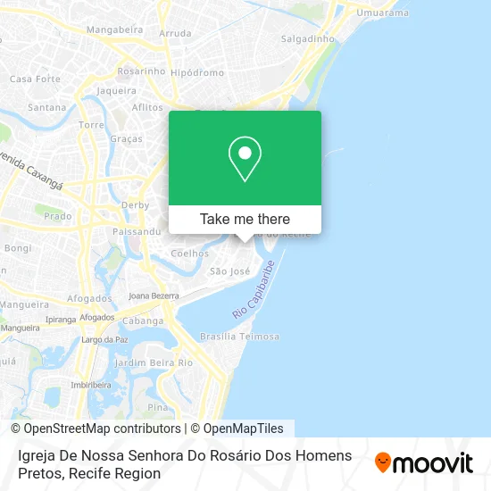 Igreja De Nossa Senhora Do Rosário Dos Homens Pretos map
