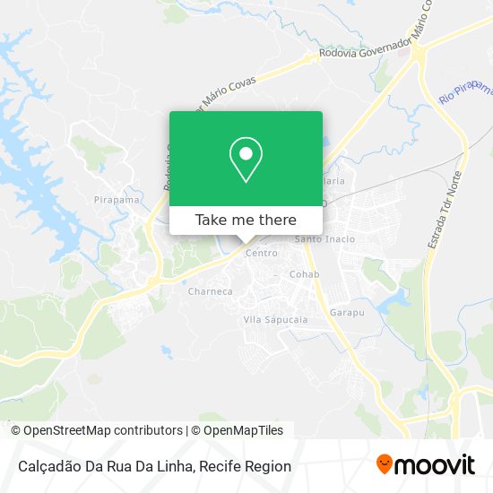 Calçadão Da Rua Da Linha map
