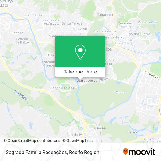 Sagrada Família Recepções map