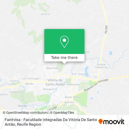 Faintvisa - Faculdade Integradas Da Vitória De Santo Antão map