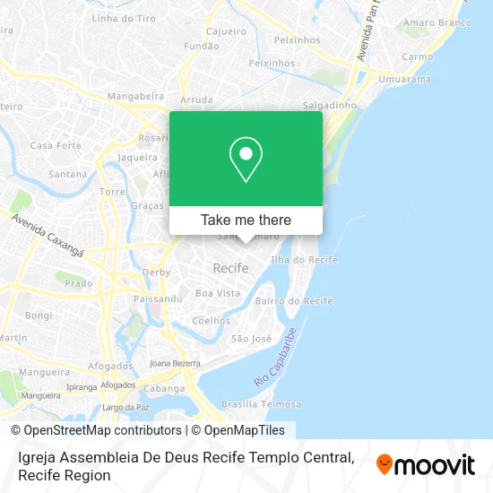 Igreja Assembleia De Deus Recife Templo Central map