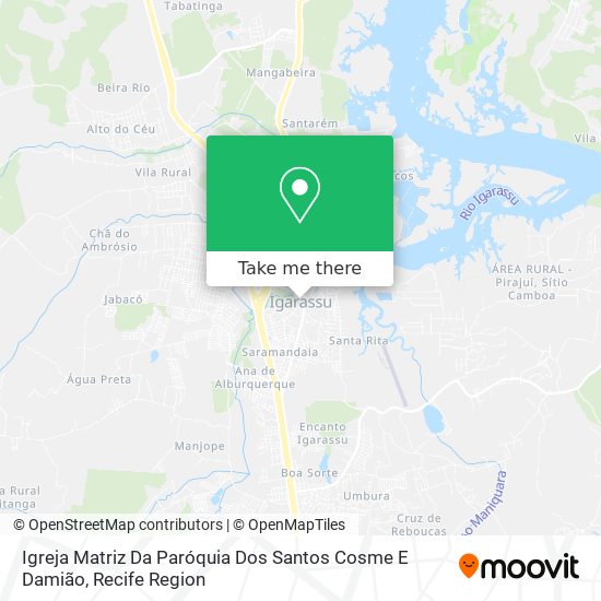 Igreja Matriz Da Paróquia Dos Santos Cosme E Damião map