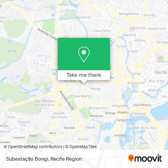 Subestação Bongi map