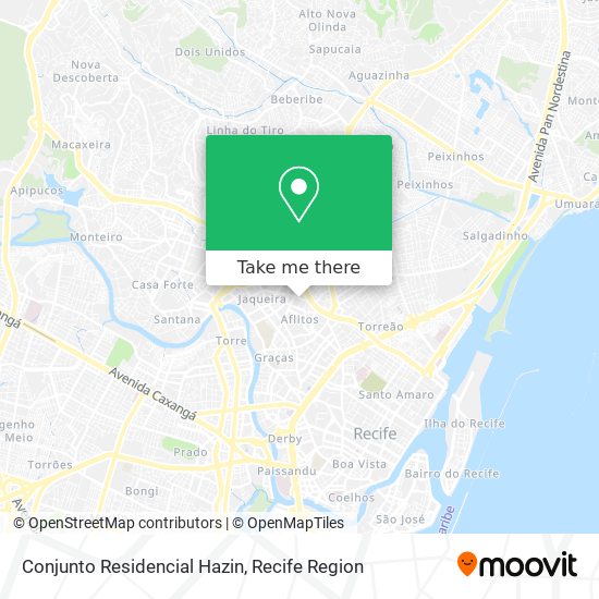 Conjunto Residencial Hazin map
