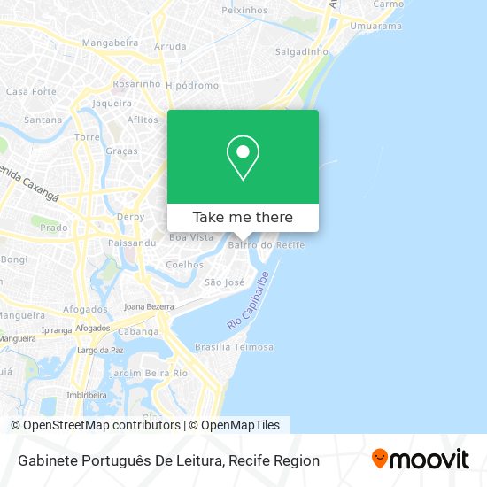 Gabinete Português De Leitura map