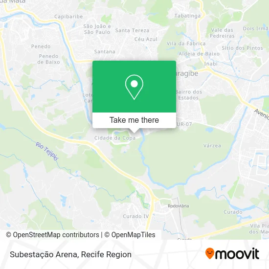 Subestação Arena map