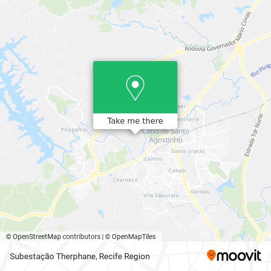 Subestação Therphane map