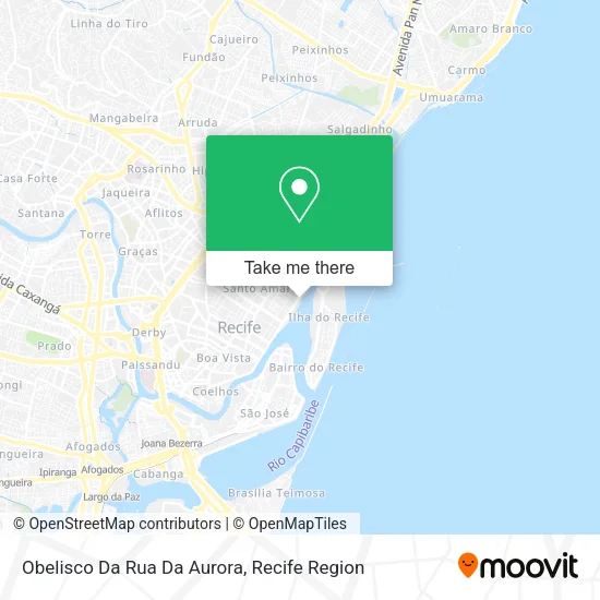 Obelisco Da Rua Da Aurora map