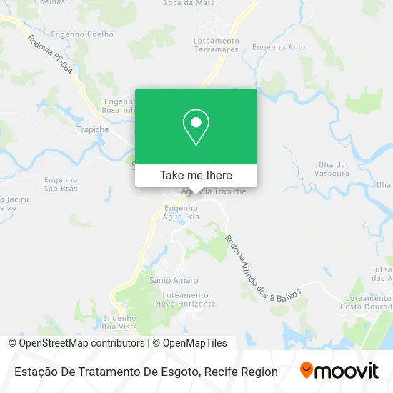 Estação De Tratamento De Esgoto map