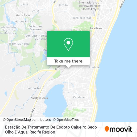 Estação De Tratemento De Esgoto Cajueiro Seco Olho D'Água map