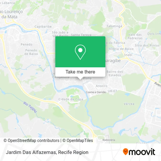 Jardim Das Alfazemas map