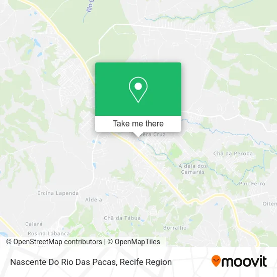 Nascente Do Rio Das Pacas map