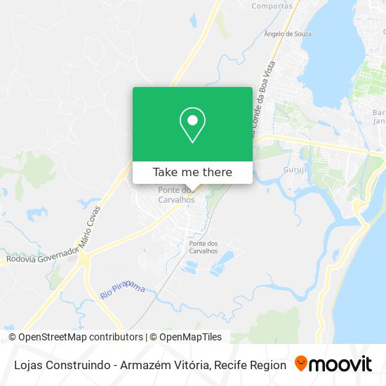 Lojas Construindo - Armazém Vitória map