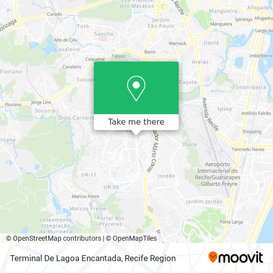Terminal De Lagoa Encantada map
