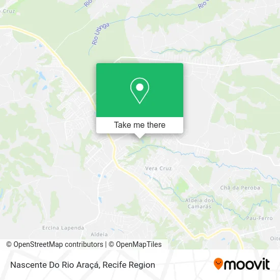 Nascente Do Rio Araçá map