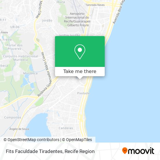 Fits Faculdade Tiradentes map