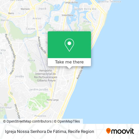 Mapa Igreja Nossa Senhora De Fátima