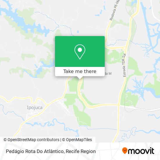 Pedágio Rota Do Atlântico map