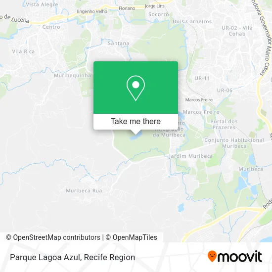 Parque Lagoa Azul map