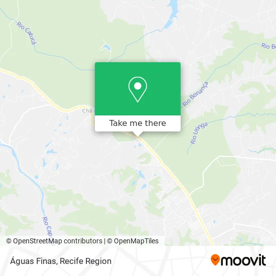 Águas Finas map
