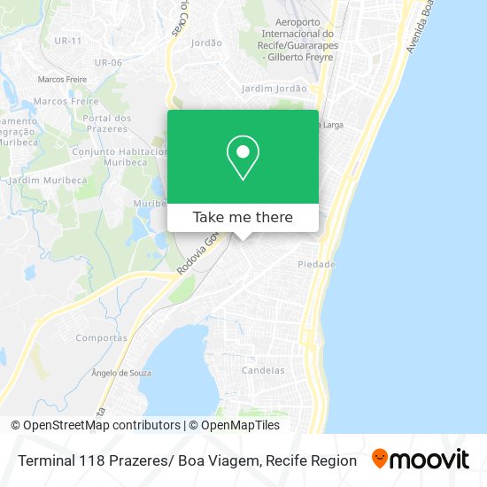 Terminal 118 Prazeres/ Boa Viagem map
