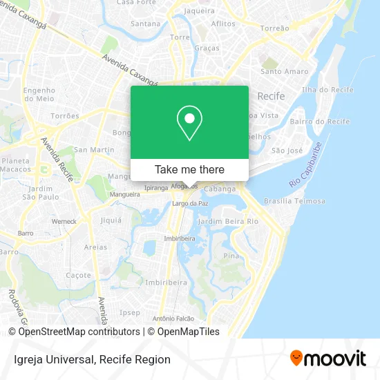 Igreja Universal map