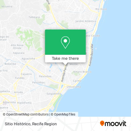 Sítio Histórico map