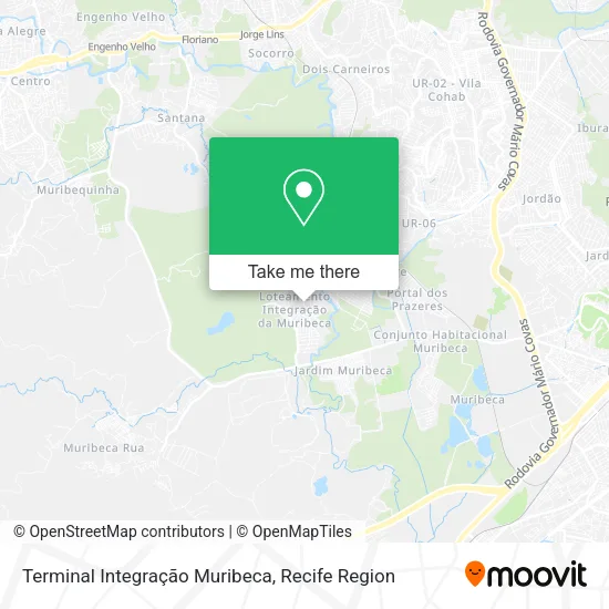 Terminal Integração Muribeca map