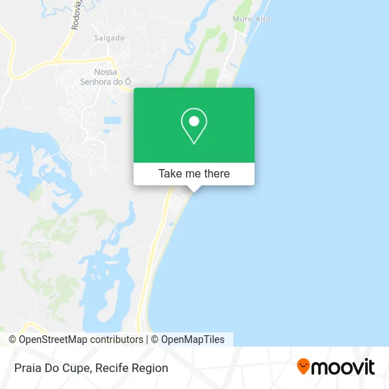 Praia Do Cupe map