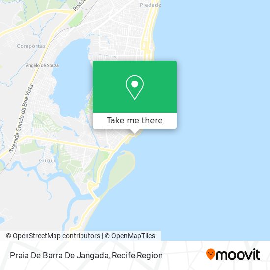 Praia De Barra De Jangada map