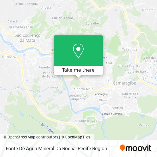 Fonte De Água Mineral Da Rocha map