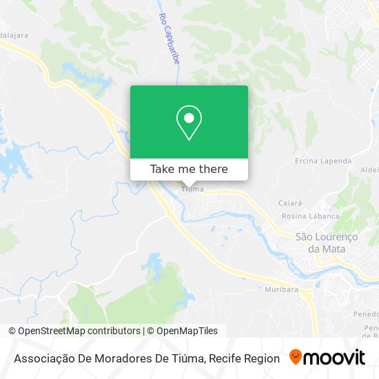Associação De Moradores De Tiúma map