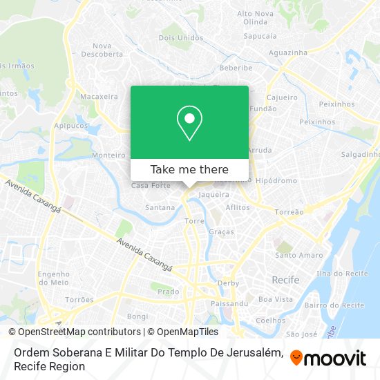 Mapa Ordem Soberana E Militar Do Templo De Jerusalém