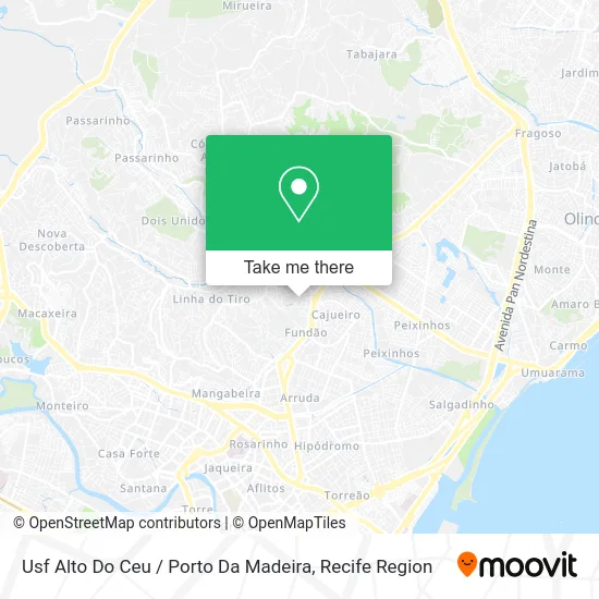 Usf Alto Do Ceu / Porto Da Madeira map