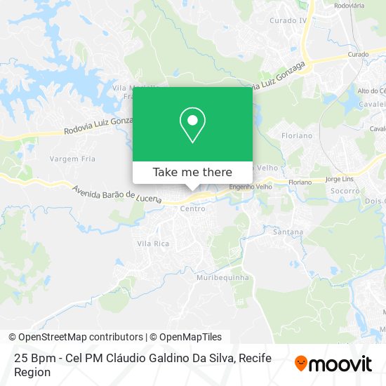 25 Bpm - Cel PM Cláudio Galdino Da Silva map