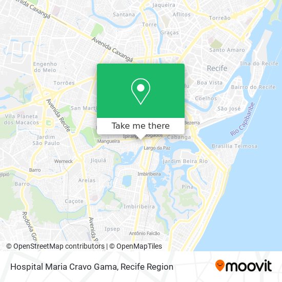 Hospital Maria Cravo Gama map