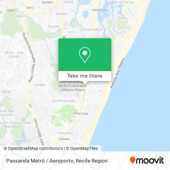 Passarela Metrô / Aeroporto map