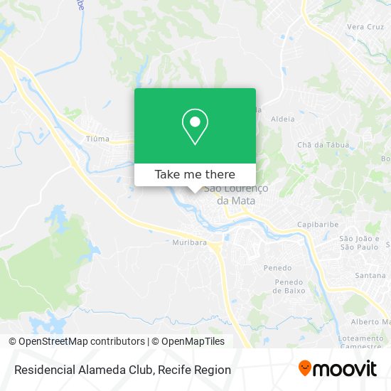 Residencial Alameda Club map