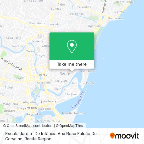 Mapa Escola Jardim De Infância Ana Rosa Falcão De Carvalho