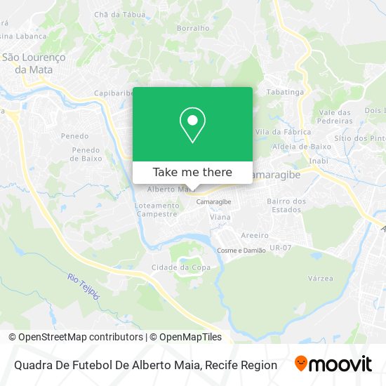 Quadra De Futebol De Alberto Maia map