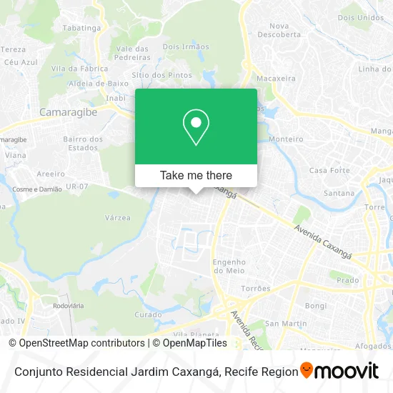 Conjunto Residencial Jardim Caxangá map