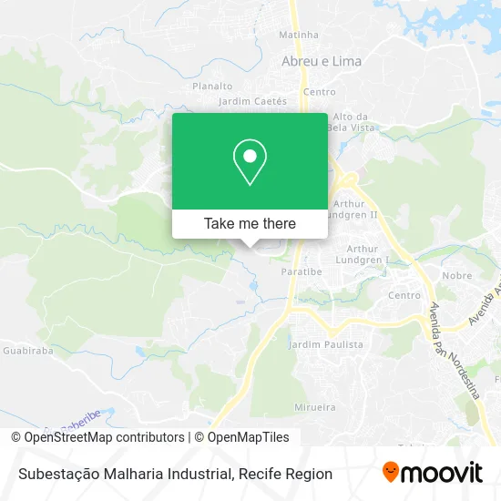 Subestação Malharia Industrial map
