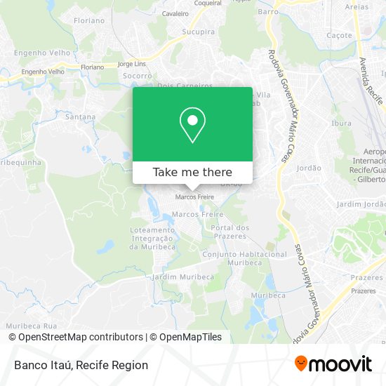 Banco Itaú map